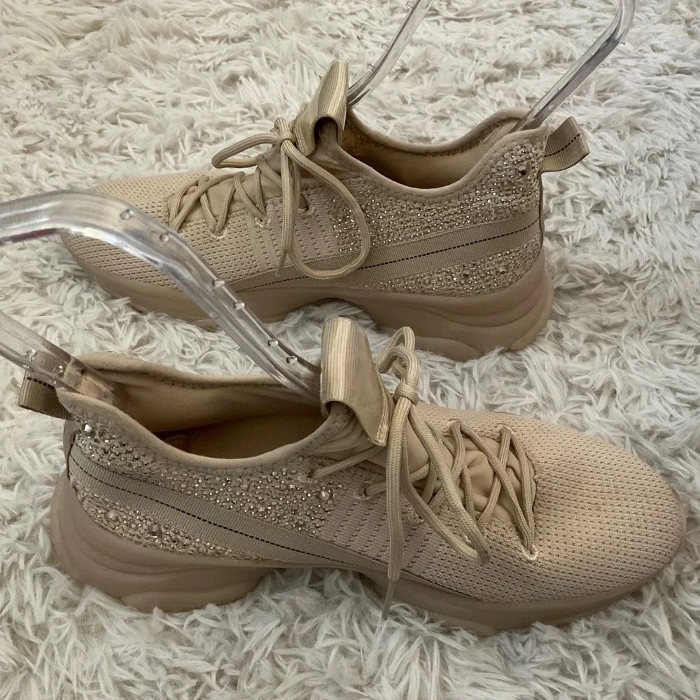Madden Girl Shimmerr Sneakers‎ - Tan - Size 10